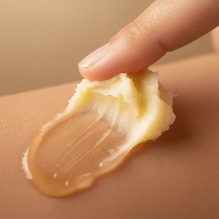 Nilotica-Sheabutter: das Erlebnis, wenn sie auf der Haut schmilzt
