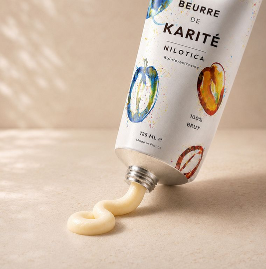 Beurre de karité Nilotica — 125 ml, récolté à l’état sauvage, un seul ingrédient